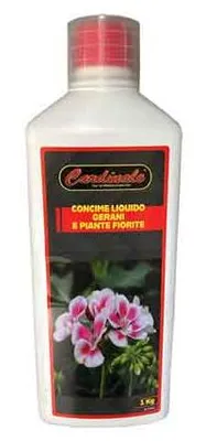 Obrázek produktu pro Tekuté hnojivo „Geranie a kvetoucí rostliny“ CARDINALE 1 kg