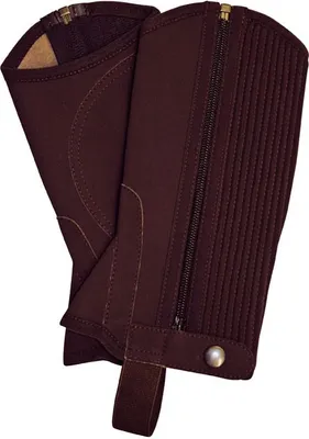 Produktbild von Reitletten aus Nubukimitat mit Elastikeinsatz, Farbe:schwarz, Groesse:8