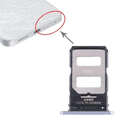 Obrázek produktu pro Pro Xiaomi Redmi Note 13 Pro Plus Dual SIM Card Holder Card Tray Spare Part Purple