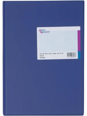 Produktbild von Geschäftsbuch A4 Plastikeinband liniert 96 Blatt