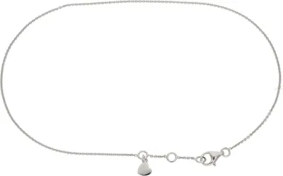Produktbild von Damen Fußkette Silber 925 mit Herzanhänger JL10-04-3765 26,5 / 25,5 / 24,5 cm