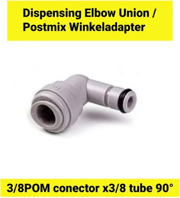 Zdjęcie produktu dla Adapter kątowy Postmix 3 / 8POM stożek x rura 3/8 90 °