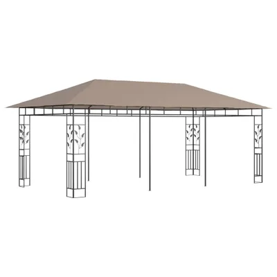 Produktbild von vidaXL Pavillon mit Moskitonetz 6x3x2,73 m Taupe 180 g/m²
