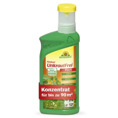 Produktbild von Neudorff Finalsan UnkrautFrei Plus 500ml Konzentrat für 90m² Herbizid gegen Unkraut wie Ackerschachtelhalm, Giersch, Moos, Algen - glyphosatfrei