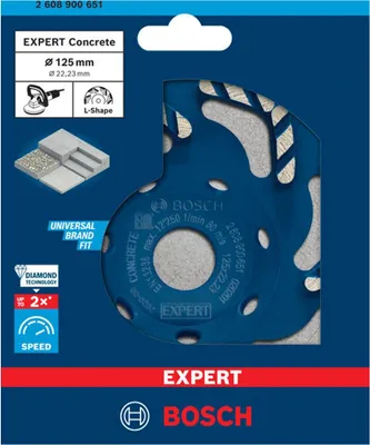 Obrázok produktu pre Bosch 2 608 900 651, Betón, Bosch, Modrá, Kolo, 2,22 cm, 12,5 cm