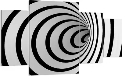 Produktbild von Bild auf Leinwand - Leinwandbild - Spirale abstrakt komposition - 160x90cm - Wand Bild - Wanddeko - Leinwanddruck - Bilder - Kunstdruck - Wanddekoration - Leinwand bilder - Wandkunst - DL160x90-2648