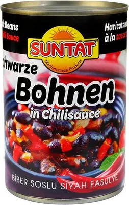 Produktbild von SUNTAT Schwarze Bohnen in Chilisauce 400g
