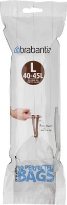 Produktbild von Brabantia 371547 Set 12 Rollen Müllbeutel L 45 L 10 Staubsaugerbeutel Pro Rolle