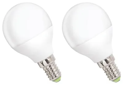 Productafbeelding van Spectrum LED Kogellamp P45 E14 Mat - 4W 340lm 4000K - Neutraalwit - Vervangt 31W - 2 stuks