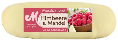 Produktbild Odenwälder Marzipan Brot Himbeere mit köstlich weißer Schokolade 100g