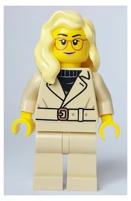 Zdjęcie produktu dla Minifigurka LEGO – Turystka, jasnobrązowa kurtka i nogawki, jasny odcień skóry (cty1654)