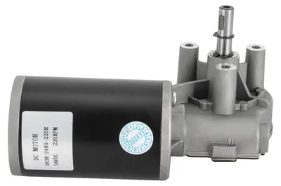 Image de Moteur à engrenages, 24 V CC, 80 W, 220 tr/min, capacité de charge 70 kg, diamètre du moteur 63 mm