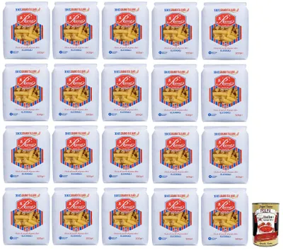 Produktbild von 20x Russo Elicoidali N°122 Hartweizengrieß Pasta,100% Italienischer Weizen,500g-Packung + Italian Gourmet Polpa di Pomodoro 400g Dose