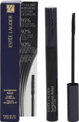 Produktbild von Estée Lauder Sumptuous Rebel, Schwarz, Black, Verlängerung, 8 ml, Frauen, Water\Aqua\Eau, Acrylates/Ethylhexyl Acrylate Copolymer, Copernicia Cerifera (Carnauba) Wax\...