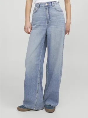 Produktbild von Jack & Jones Tokyo Wide R6078 Jjxx Hochtaillierte Jeans Blau 30 / 32 Frau Blau 30