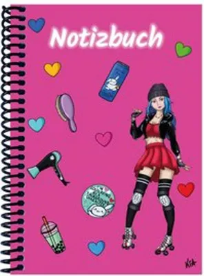 Produktbild von A 5 Notizbuch Manga Enora, pink, liniert
