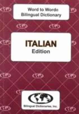 Image de Dictionnaire mot à mot anglais-italien et italien-anglais