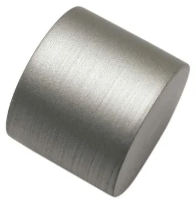 Productafbeelding van Gardinia-eindstuk, 2 stuks, eindkap, metaal, zilver, voor gordijntechniek, diameter 19 mm