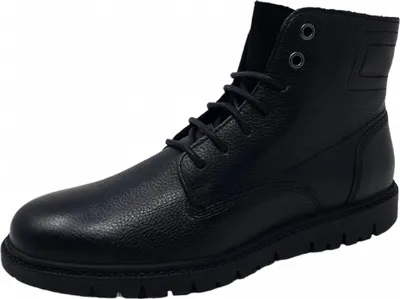 A single black boot is shown against a white background.