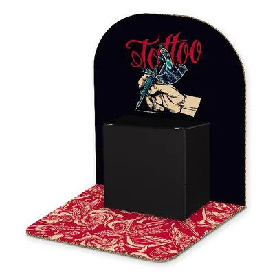 Produktbild von itenga Geldgeschenkverpackung Basic Tattoo I Aufsteller Würfel (Motiv 132)