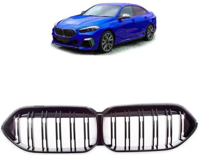Produktbild von Set Sport Doppelsteg Kühlergrill schwarz Glanz passt passend für BMW 2er F44 Grand Coupe