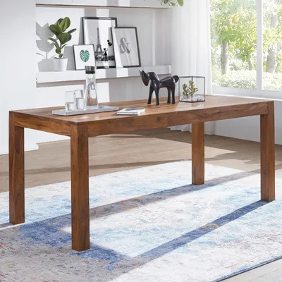 Produktbild von Esszimmertisch FineBuy Esstisch Sheesham Massivholz Küchentisch Esszimmer Groß