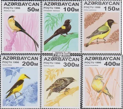 Produktbild von Briefmarken Aserbaidschan 1996 Mi 313-318 (kompl.Ausg.) postfrisch Vögel