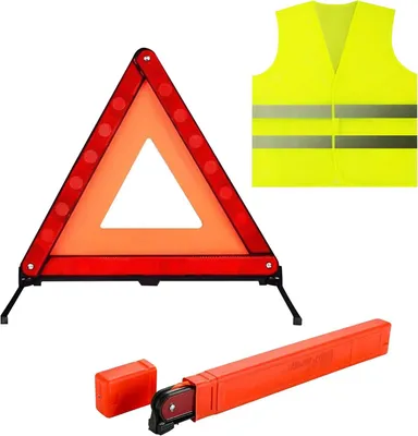 Produktbild von Warndreieck Warnweste Set, reflektierend, für Auto