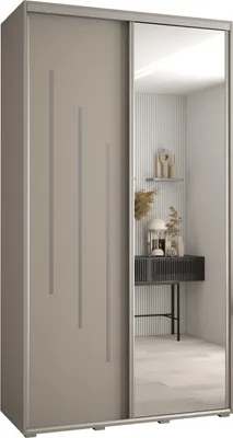 Produktbild von Kryspol Dakota 9 Schrank, zwei Türen - 235,2x130x60cm - Kaschmir Silber