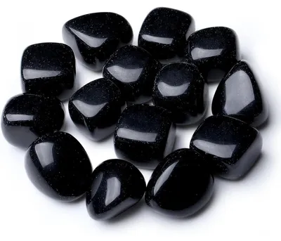 Obrázok produktu pre Obsidiánové kryštály, valčeky, prírodné liečivé kamene, 100 g