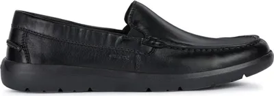Produktbild von GEOX Slipper LEITAN, Glattleder, Schwarz, Herren