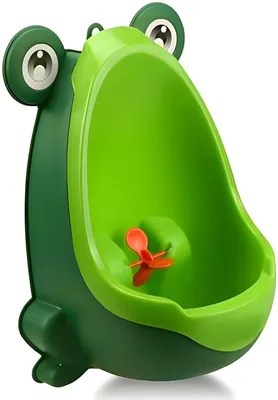 Produktbild von PolkaHome® Frosch-Toiletten-Trainingsurinoir für Jungen – Grün, höhenverstellbar, 30x20x40 cm