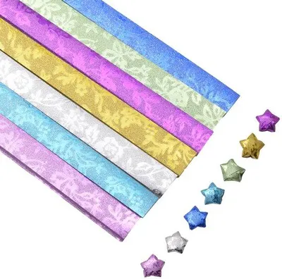 Produktbild von Papier für Origami, 378 Stück, Faltbares Papier für Bastelarbeiten