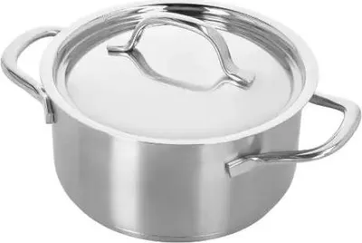 Produktbild von Demeyere Topf Resto 3 - Kochtopf mit Deckel, 3-lagigem Kapselboden, Induktion, 16 cm