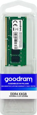 Immagine prodotto di GoodRam - DDR4 - Modul - 8 GB - SO DIMM 260-PIN - 2666 MHz / PC4-21300 - CL19 - 1,2 V - ungepuffert - nonECC (GR266666S4
