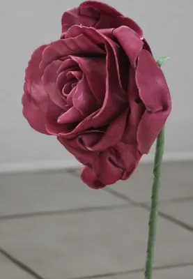Produktbild von Dekorose - Kunstrose - Dekoblume - 15 cm Bordeaux / Weinrot