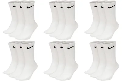 Produktbild von 9 Paar Nike Everyday Lightweight Crew SX7676 Tennis Socke - Farbe: weiß - Größe: 34-38