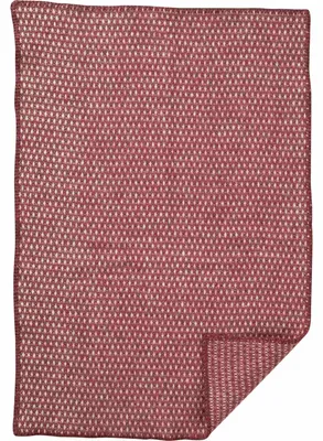 Produktbild von Klippan Knut Babywolldecke aus Schurwolle 65x90 cm wasserblau: rosabraun Farbe: rosabraun