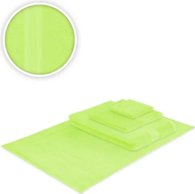 Produktbild von Handtücher Kombi Bade Set 4teilig 500 g/m² Frottee Apfelgrün