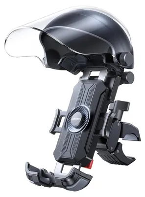 Immagine prodotto di Joyroom JR-ZS526 Supporto per cellulare da bicicletta con protezione antipioggia, da manubrio, per moto, scooter e monopattini elettrici; supporto stabile per smartphone, ruotabile a 360 gradi