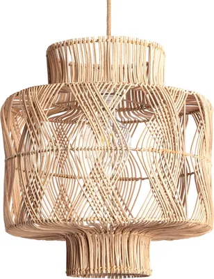 Produktbild von Pendelleuchte Rattan Oia Natürlich - Textil