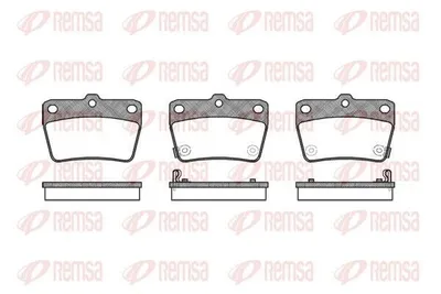 Produktbild von REMSA Bremsbeläge Satz Hinten Bremsklötze für TOYOTA RAV 4 II (CLA2, XA2, ZCA2, ACA2) 0839.02