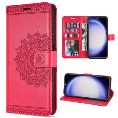 Produktbild von Hülle für Samsung Galaxy S23 FE Handy Tasche Case Schale Flip Cover Handyhülle Mandala Pink