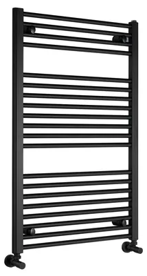 Produktbild von Aqualine DIRECT Badheizkörper mit seitlichem Anschluss 600x960mm, Schwarz matt