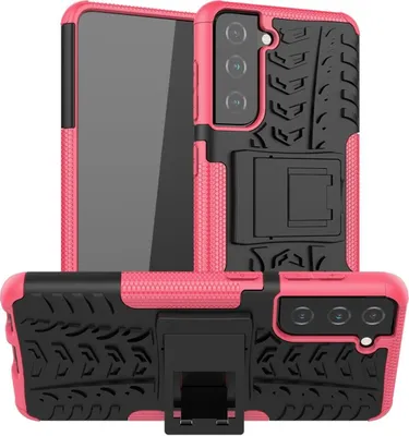 Produktbild von König Design Hülle kompatibel mit Samsung Galaxy S21 Kunststoff Soft Handyhülle - Handy Case Rosa