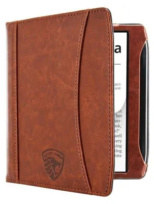 Produktbild von Dutch Shield - Luxe strap Case Hülle für das Pocketbook Era Ebook - Klapphülle Ereader Schutzhülle Cover Braun