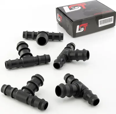 Produktbild von 5x T-Verbinder PE-Reduzierstück Bewässerungssystem Tropfbewässerung 16x20x16mm