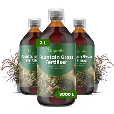Obrázok produktu pre Tekuté hnojivo Brunnengras 2-1-8 NPK - 3x1L. Tekuté hnojivo na dlhodobé pestovanie okrasných tráv – podporuje zdravý rast a hustotu porastov – organické
