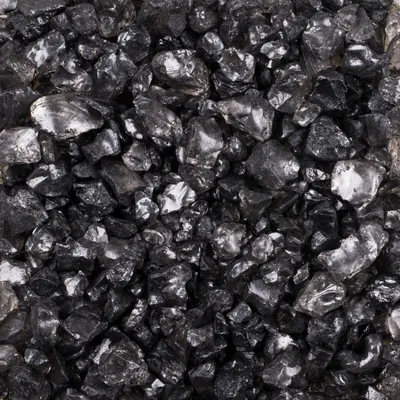 Produktbild von Glassteine, 4-10 mm, 500 g Hämatit