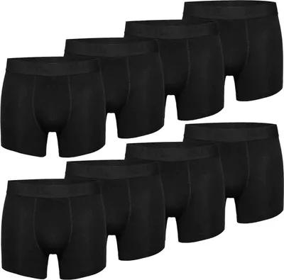Produktbild von Phil & Co. Berlin Herren Retro Pants 8-Pack Jersey - Black - Größe XXL